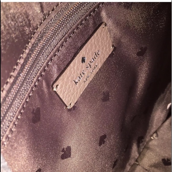 KATE SPADE LEILA MEDIUM FLAP BACKPACK BLUE TAN - Picture 11 of 12